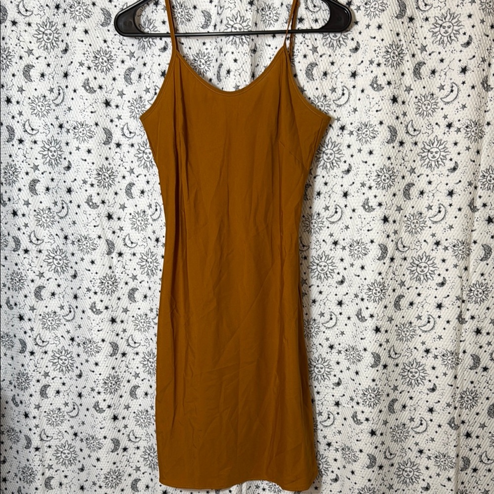 Nanette Lepore Brown Spaghetti Strap Mini Dress